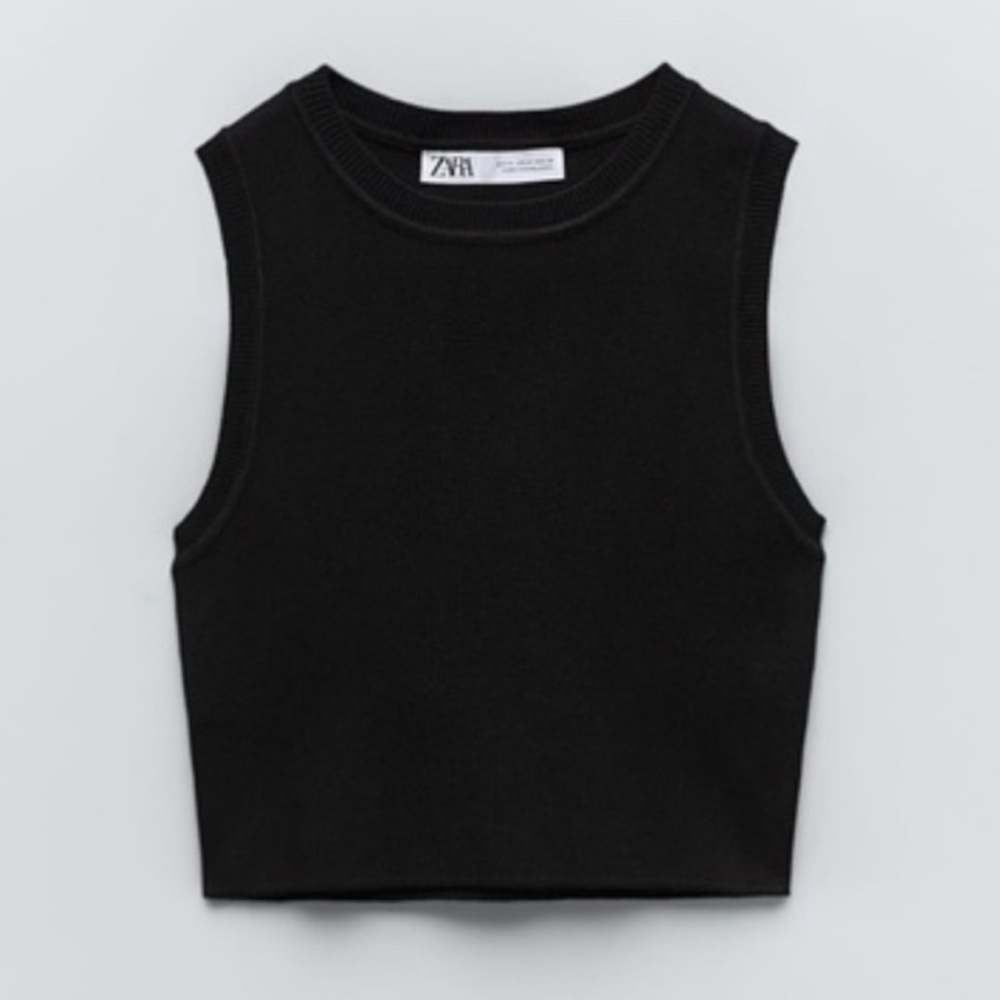 Zara Classic Black Tank Top